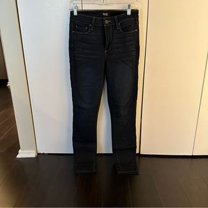 Paige Denim Dark Wash Hoxton Ankle Skinny Jeans